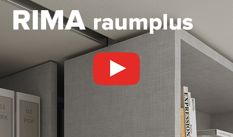 Раздвижная библиотека на основе системы raumplus RIMA