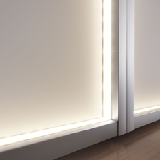 Качественная LED подсветка для раздвижных дверей